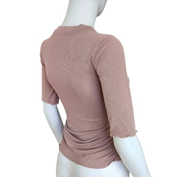 free people talk to me ruched t-shirt - Picture 4 of 5